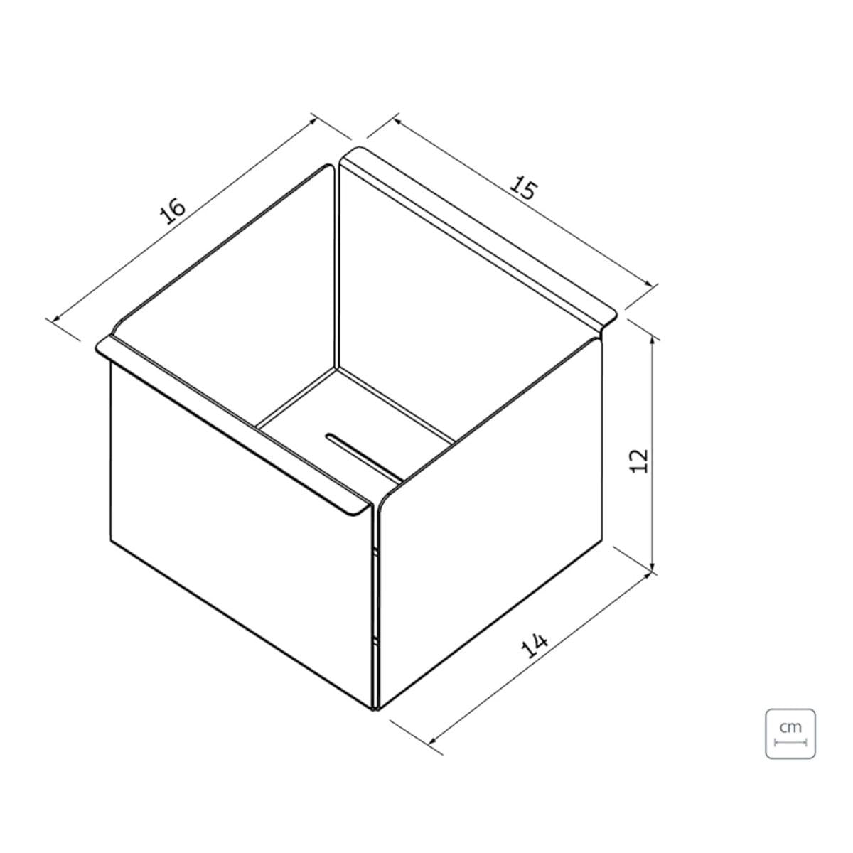 Escorredor Profundo Tramontina 15x16 cm em Aço Inox Scotch Brite para Canal Organizador