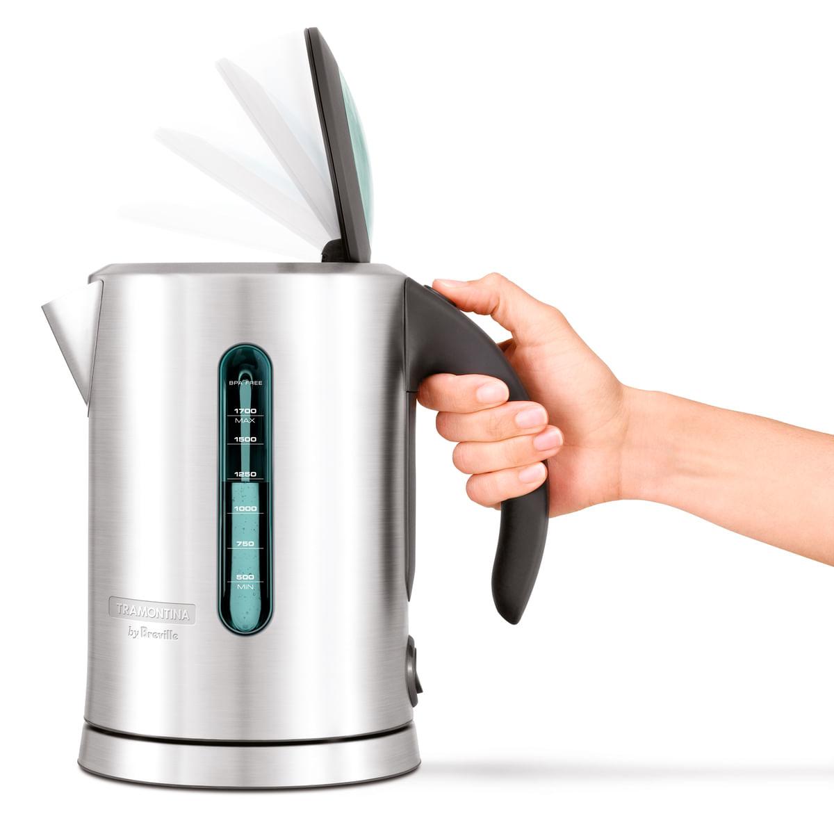 Chaleira Elétrica Tramontina by Breville Express em Aço Inox Fosco 1,7 L 127 V