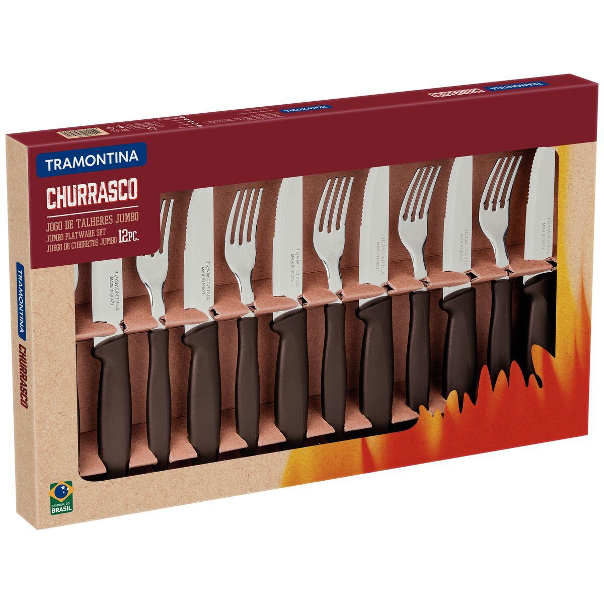 Jogo de Talheres para Churrasco Jumbo Tramontina Plenus 12 Peças