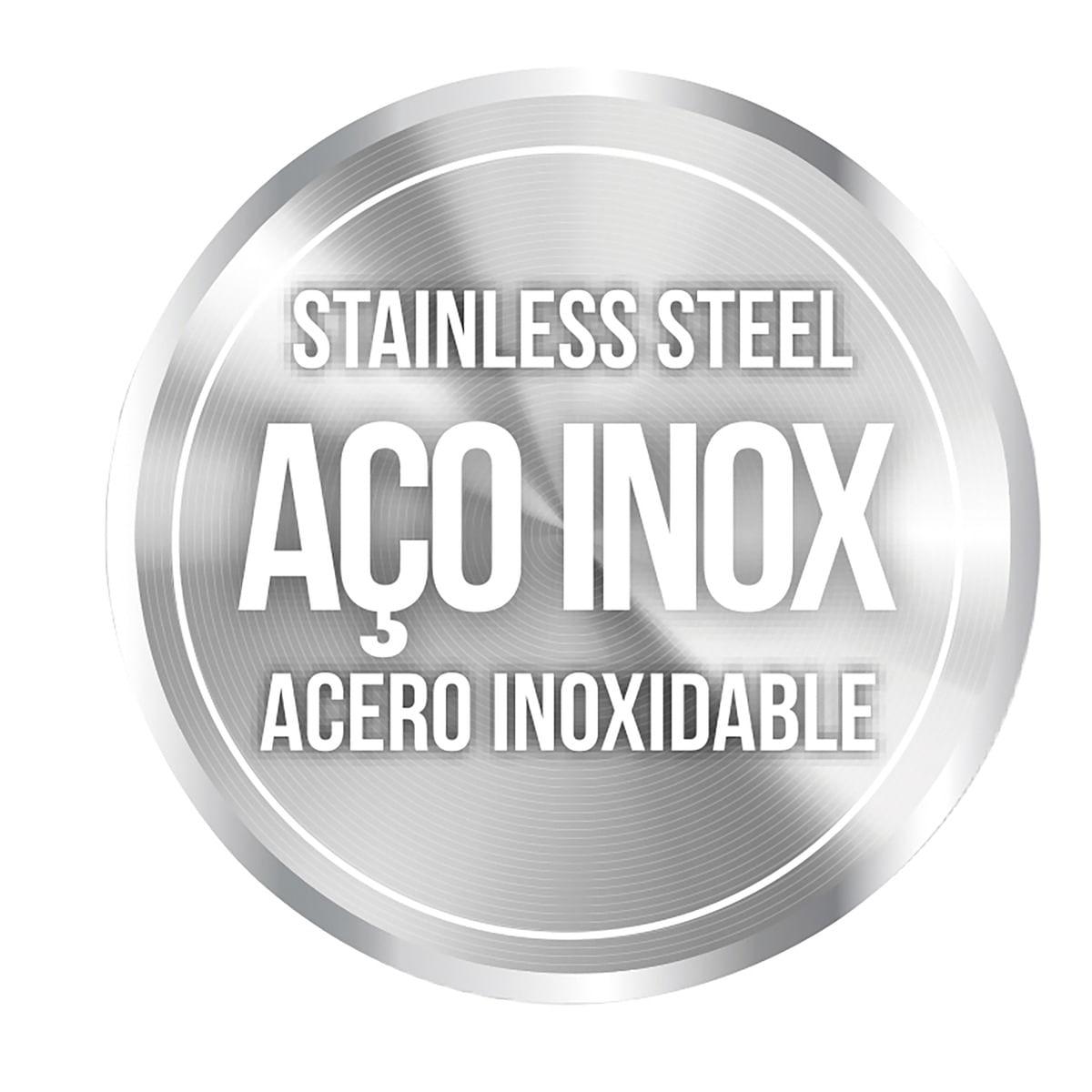 Misturador Monocomando Tramontina Angolare em Aço Inox com Bica Articulada