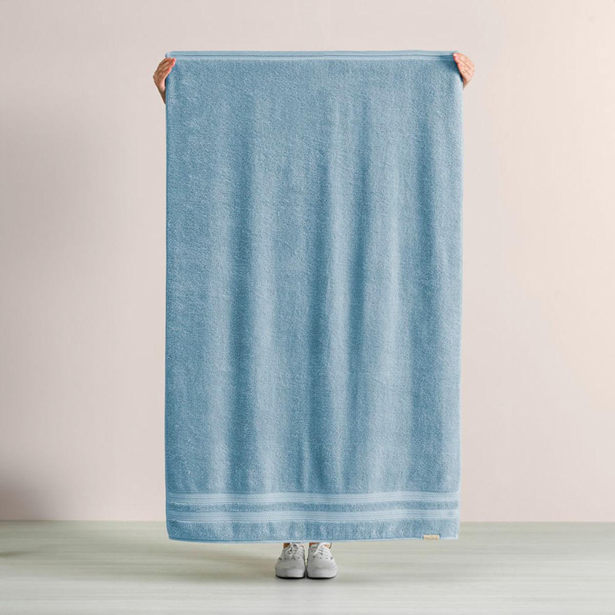 Toalha Banhão Karsten 100% Algodão Unika Allure Azul 86x150 cm