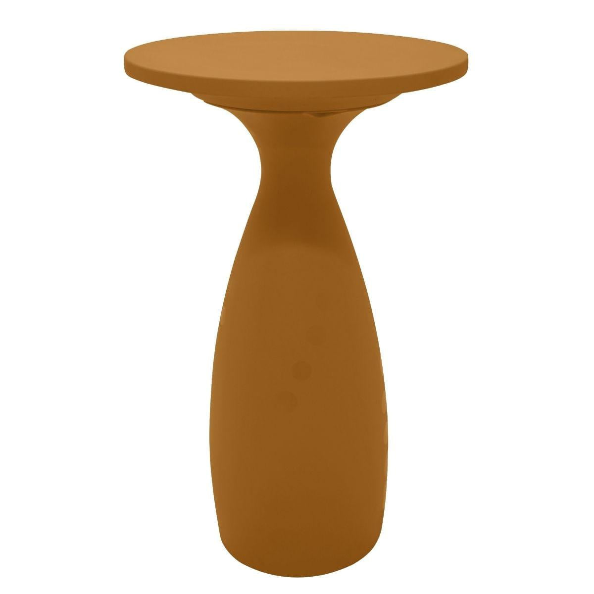 Mesa Alta Tramontina Flut Amarelo 65x111 cm em Polietileno