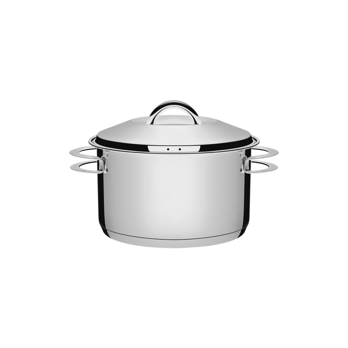 Caçarola Tramontina Solar Funda em Aço Inox Fundo Triplo com Tampa e Alças 20 cm 3,6 L