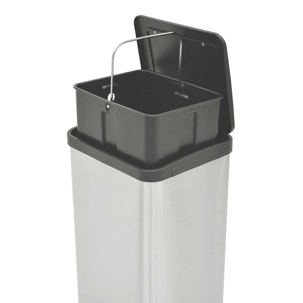 Lixeira Inox com Pedal Tramontina 15 Litros Quadratta Scotch Brite