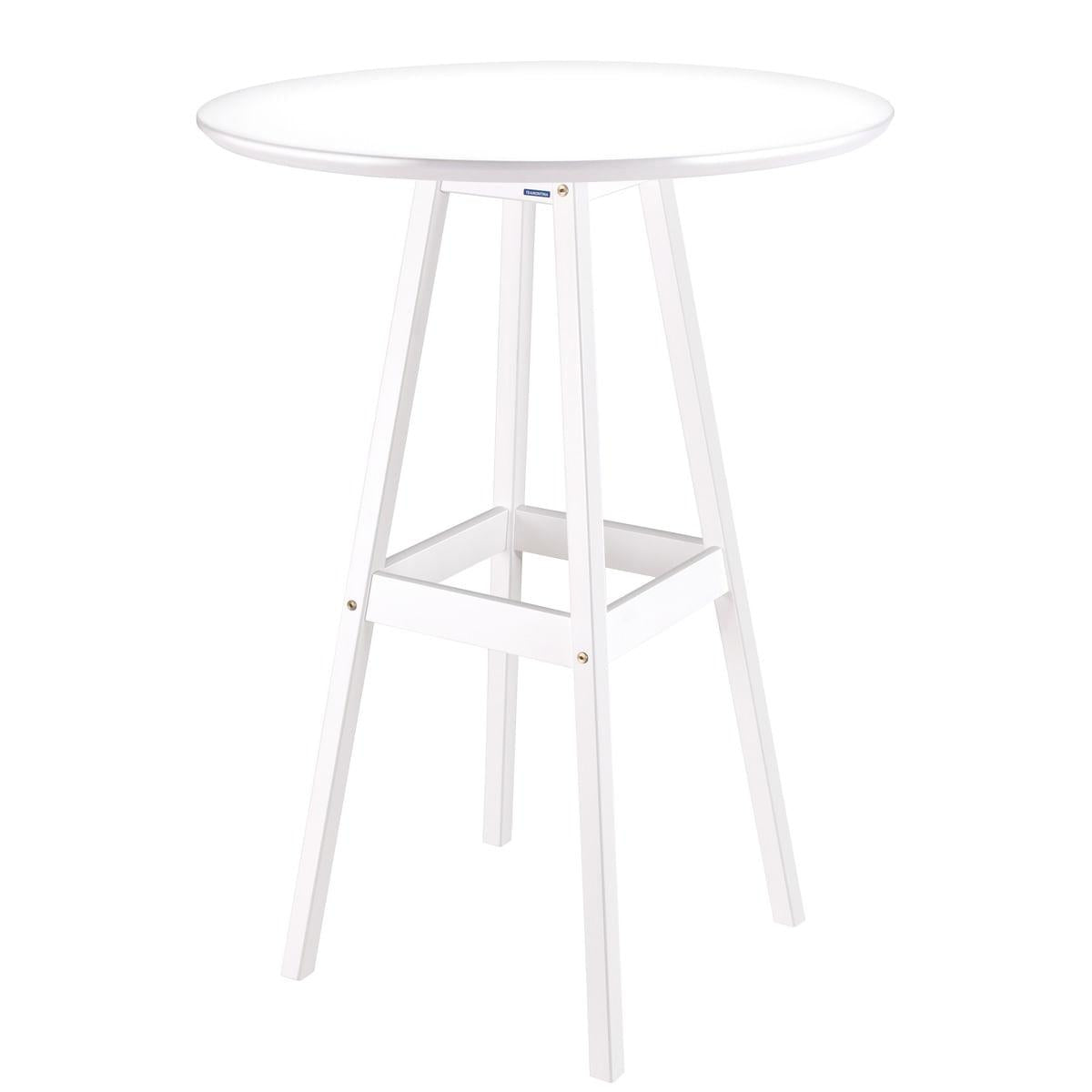 Mesa de Madeira Pub Alta Tramontina 65 x 107 cm Branca 91454107