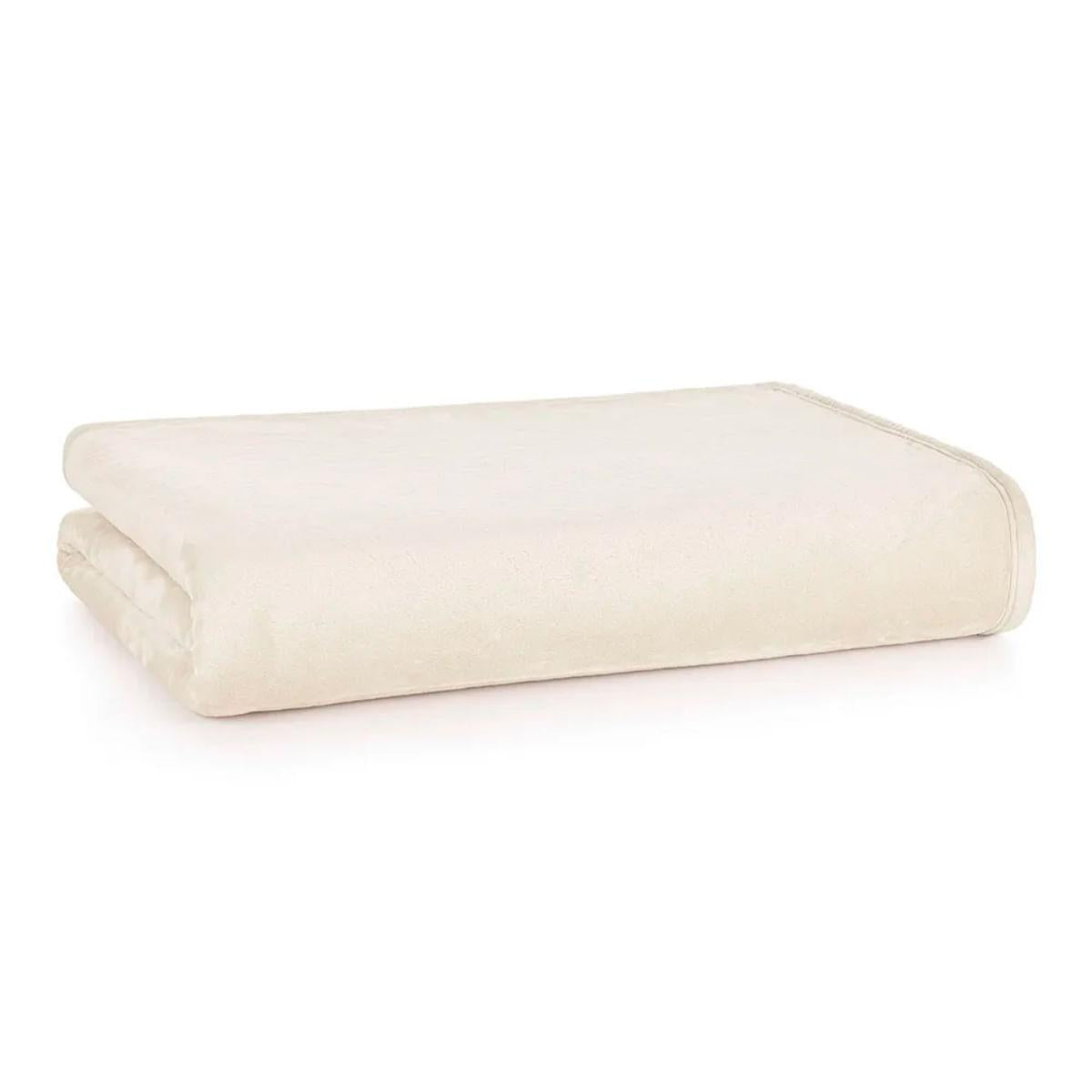Cobertor Queen Peluciado Karsten Belmond Marfim 260x240 cm