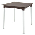 Mesa Tramontina Laura Rattan 70 cm em Polipropileno Marrom com Pernas de Alumínio Anodizado