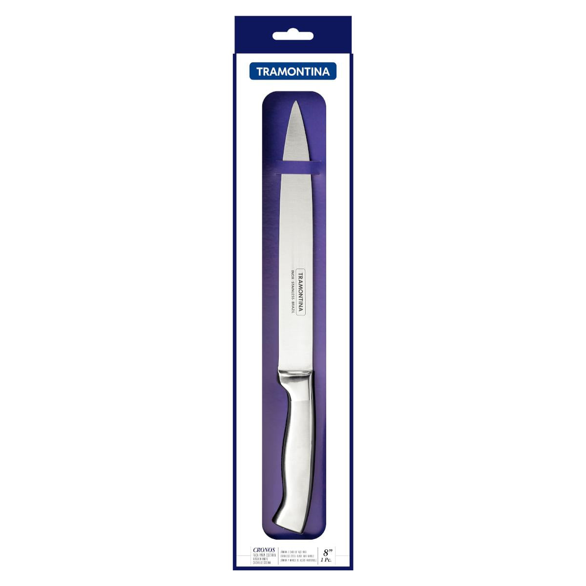 Faca Utility Tramontina Cronos em Aço Inox 8"