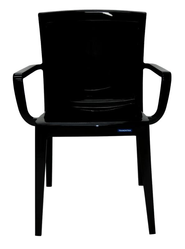 Cadeira Victória com braços preta Tramontina 92044009