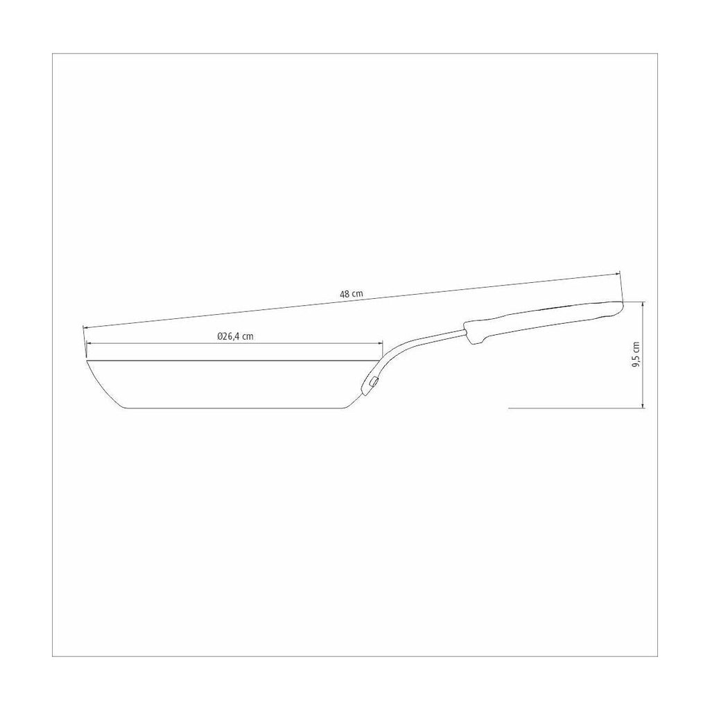 Frigideira Tramontina Profissional em Ferro 26 cm 1,7 L