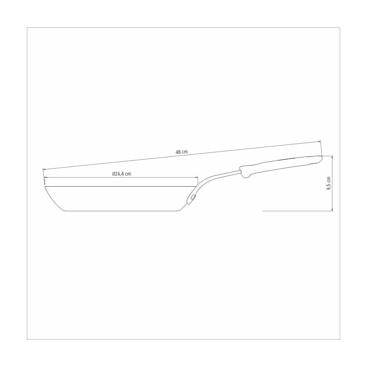 Frigideira Tramontina Profissional em Ferro 26 cm 1,7 L
