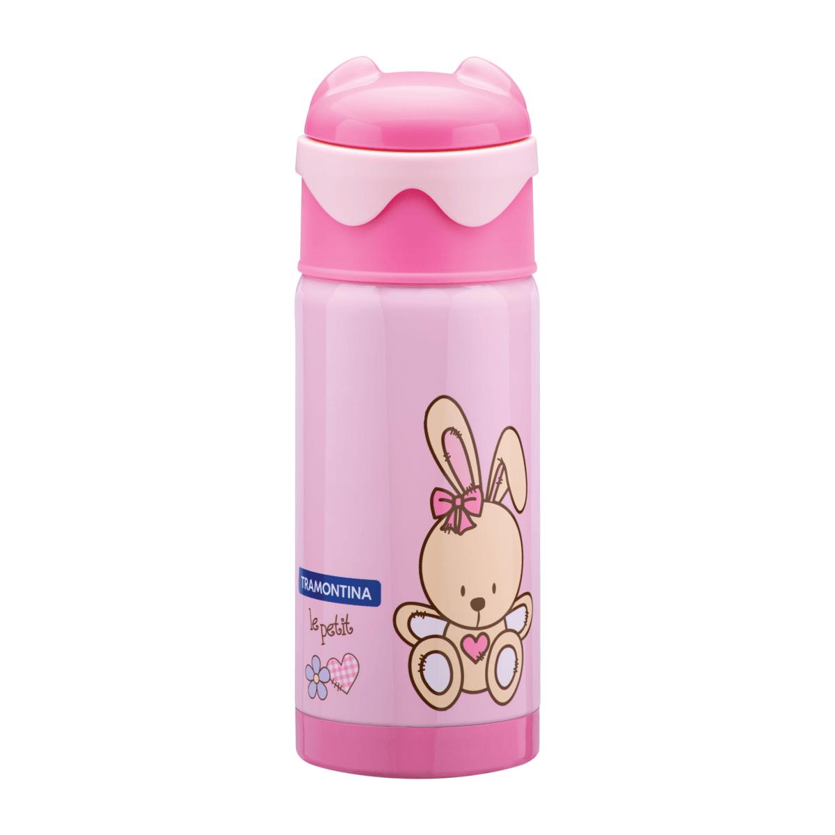 Garrafa Térmica Tramontina Infantil Rosa 350 ml 61649035