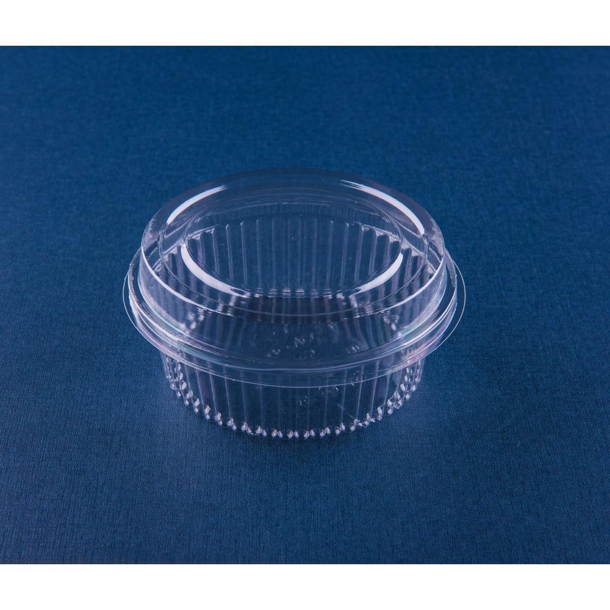 Embalagem Doce Redondo G640 Transparente 300un 170ml Galvanotek