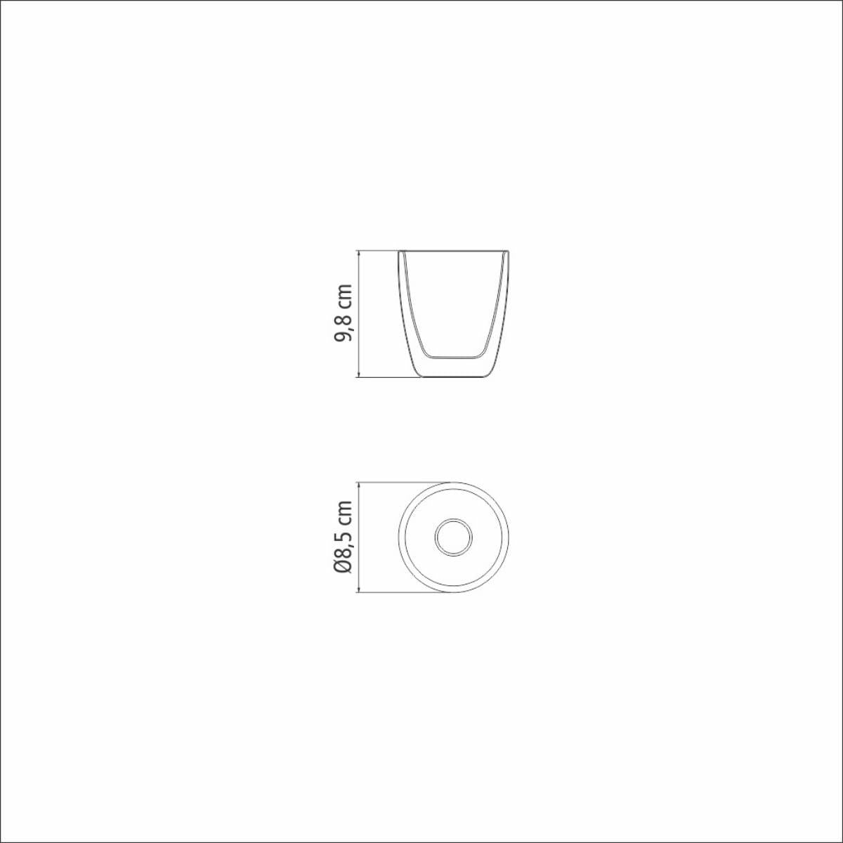 Conjunto de Xícaras para Chá e Café Tramontina em Vidro Duplo 2 Peças