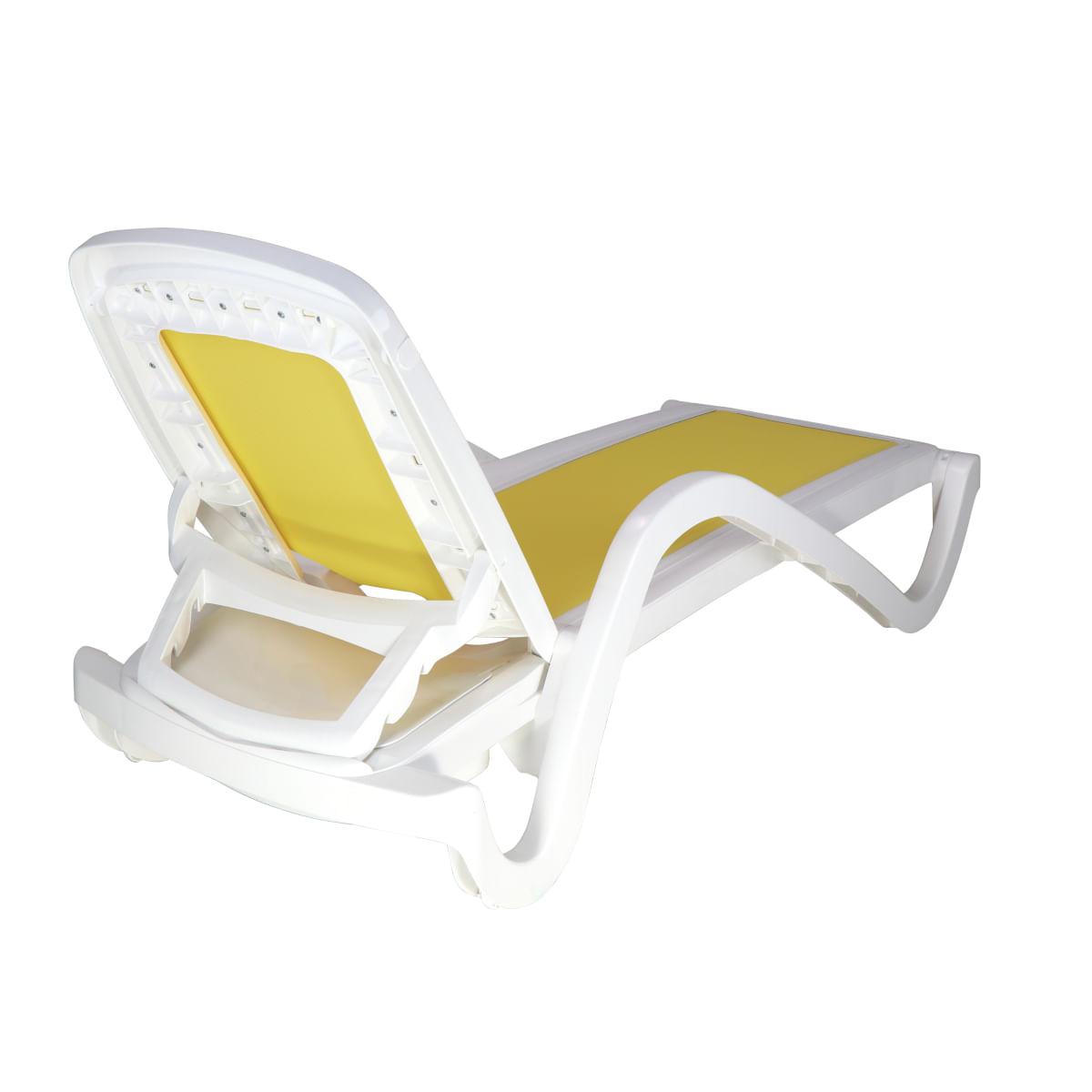 Espreguiçadeira Tramontina Cancún em Polipropileno Amarelo