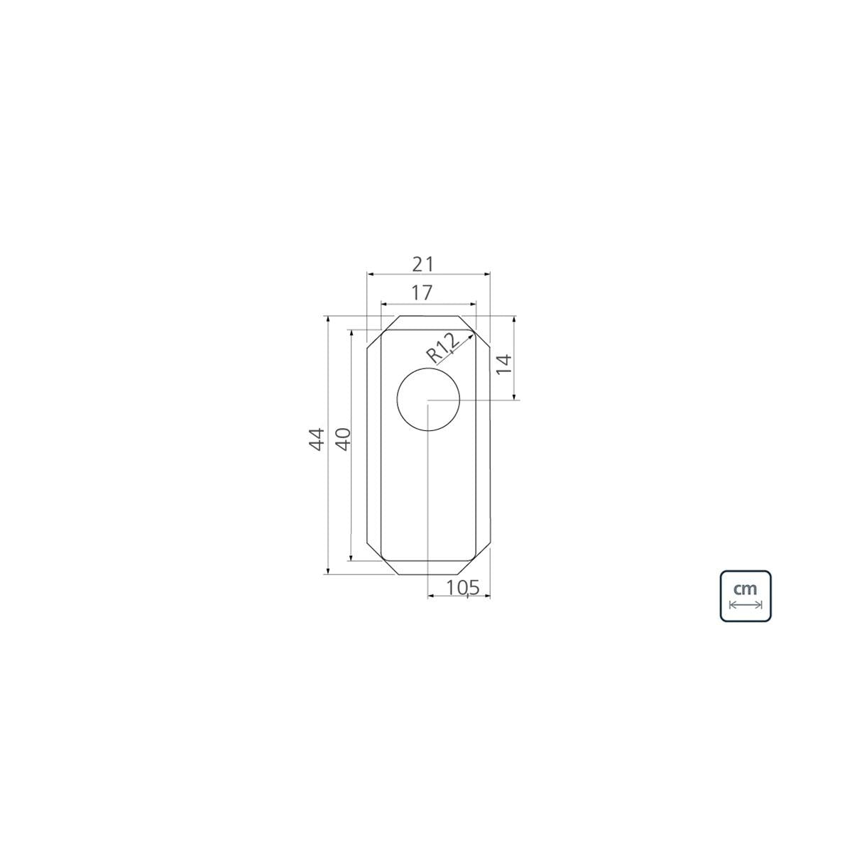 Cuba Quadrum 17 Plus U Undermount Tramontina 17 x 40 x 14 cm em Aço Inox Scotch Brite com Válvula