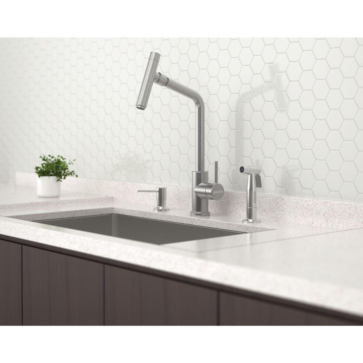 Ducha Manual Tramontina em Aço Inox para Pia de Cozinha