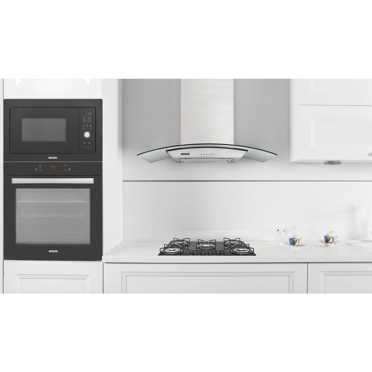 Coifa de Parede Tramontina New Vetro em Aço Inox e Vidro Temperado 80 cm 220 V