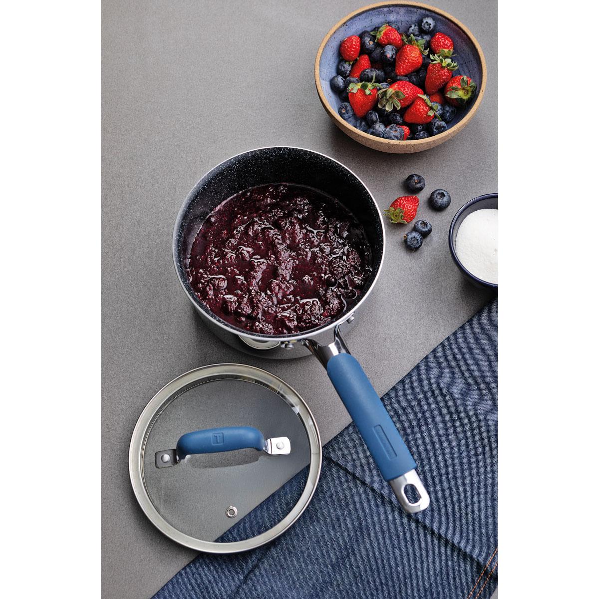 Panela Tramontina Romagna Aço Inox Cerâmico Black Stone 18 cm 2,25 L