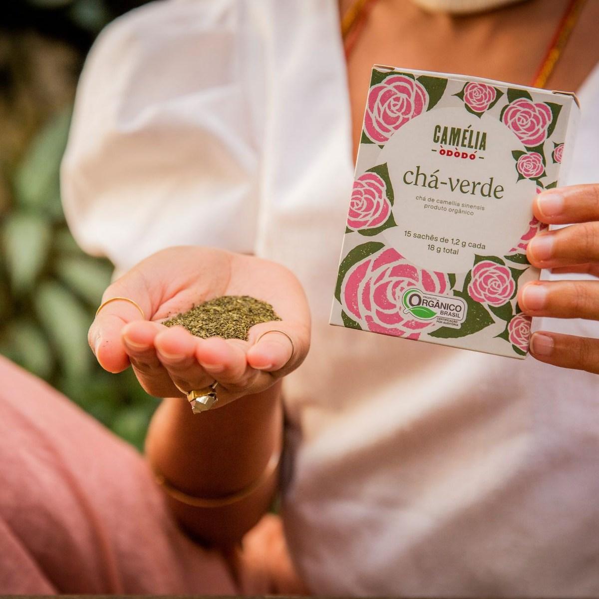 Chá Verde Orgânico Iamaní Camélia Ódódó 15 Sachês