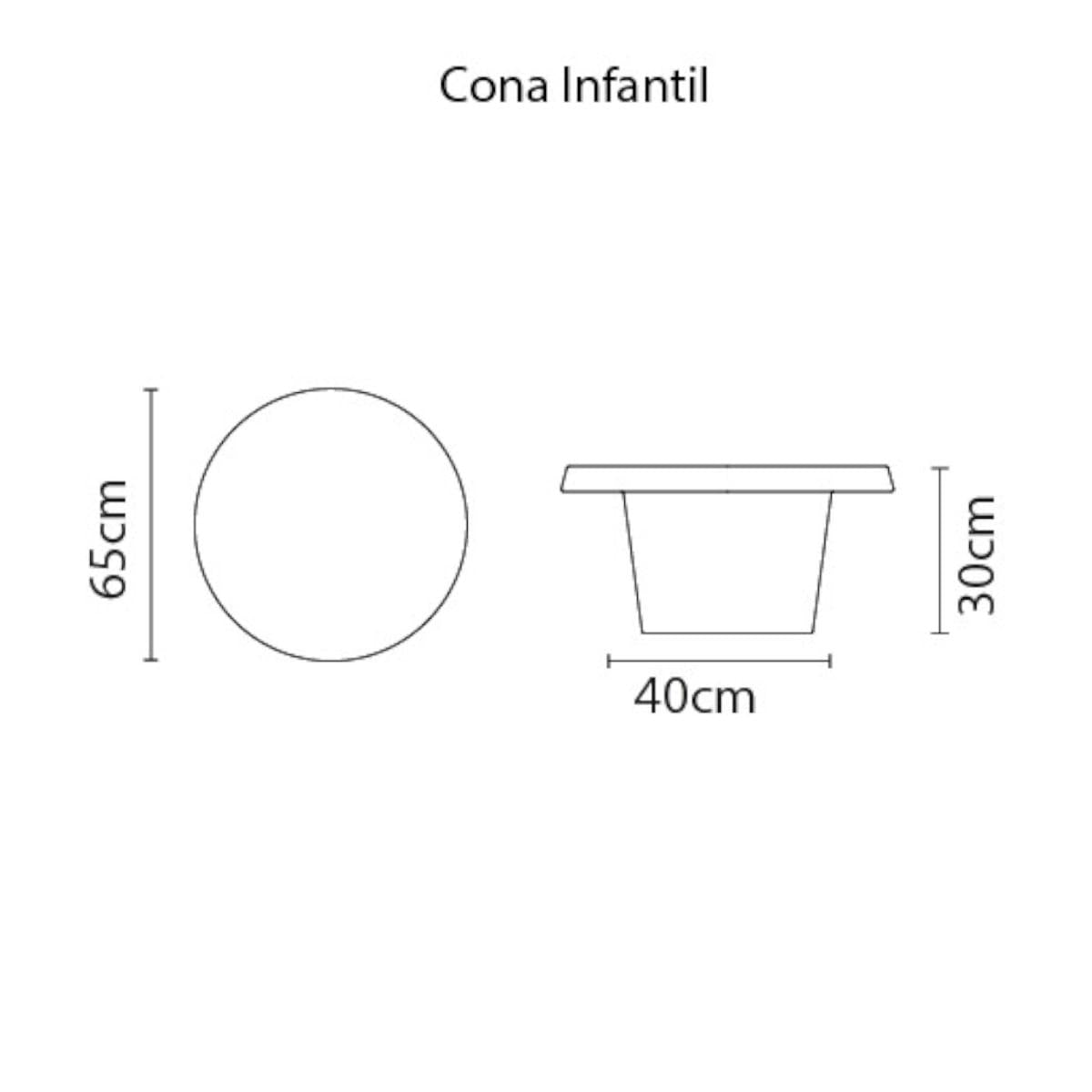 Mesa de Centro Infantil Tramontina Cona em Polietileno Azul