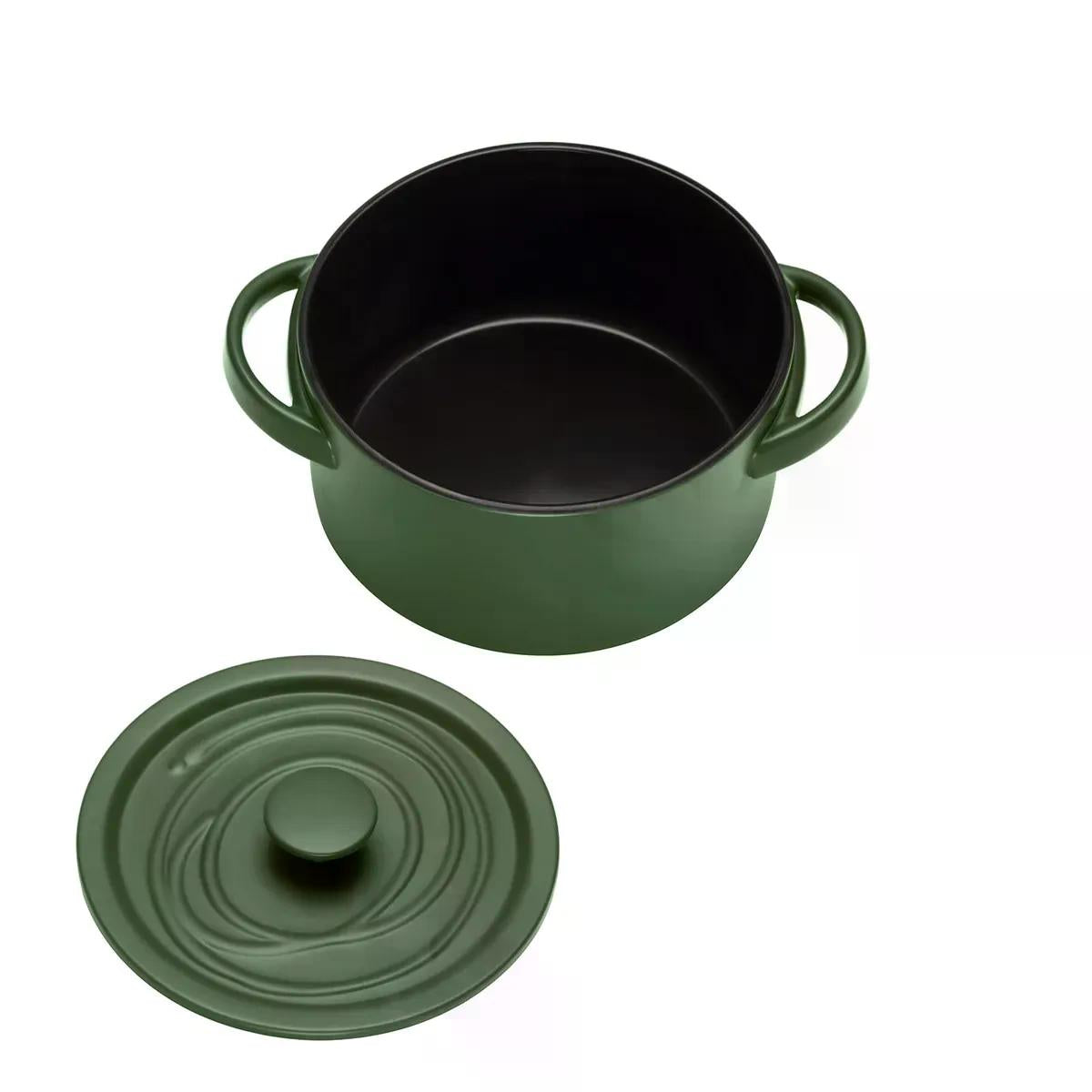 Jogo de Panelas Oxford In Natura em Ceramica 5 peças Taioba Green