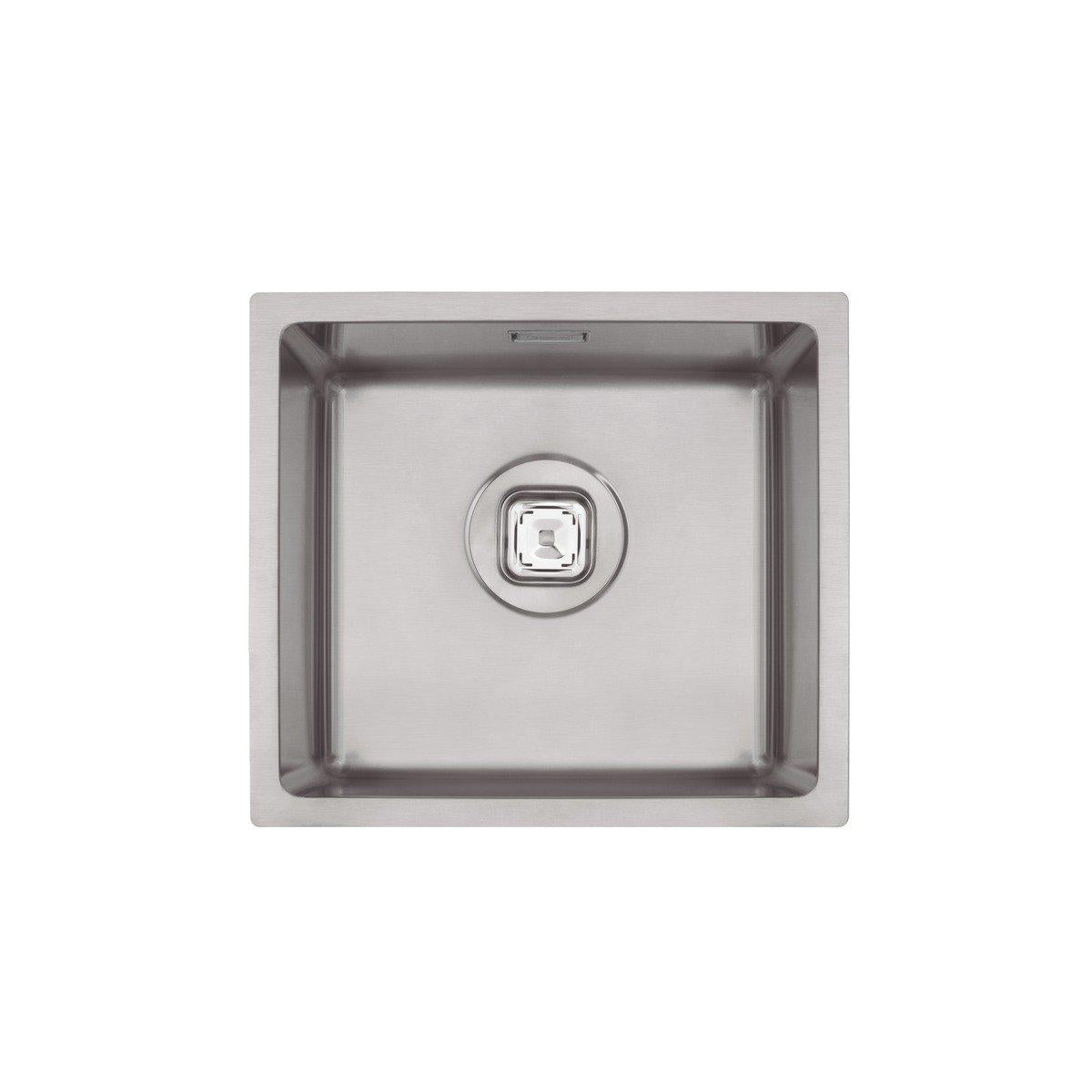 Cuba Tramontina Quadrum Auxiliar 34 em Aço Inox com Acabamento Scotch Brite 34 x 30 cm