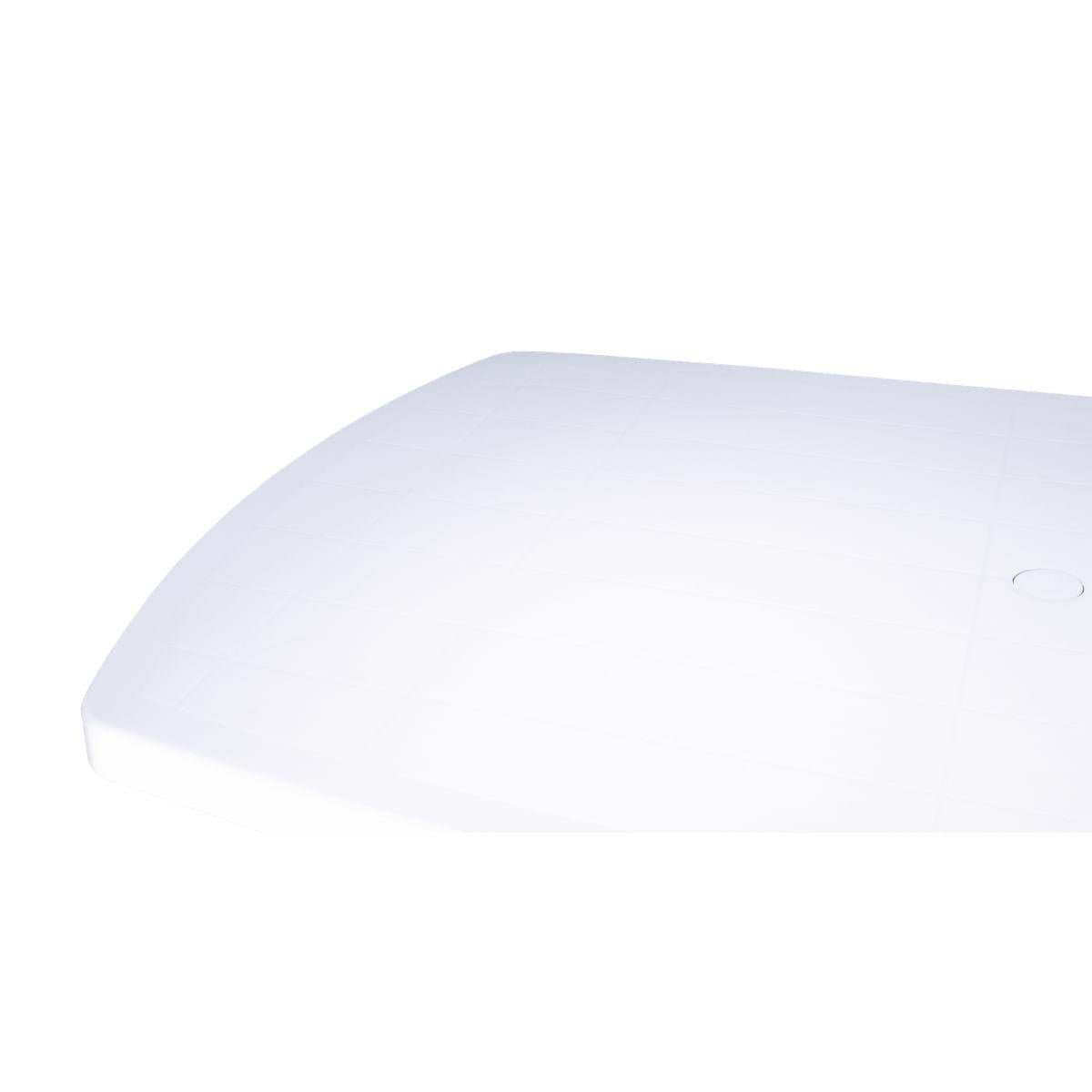 Mesa Tramontina Camboriú Branca 136x84 cm em Polipropileno