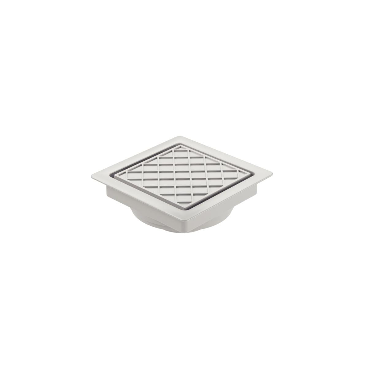 Ralo Oculto Tramontina Square Hide em PVC 10 x 10 cm