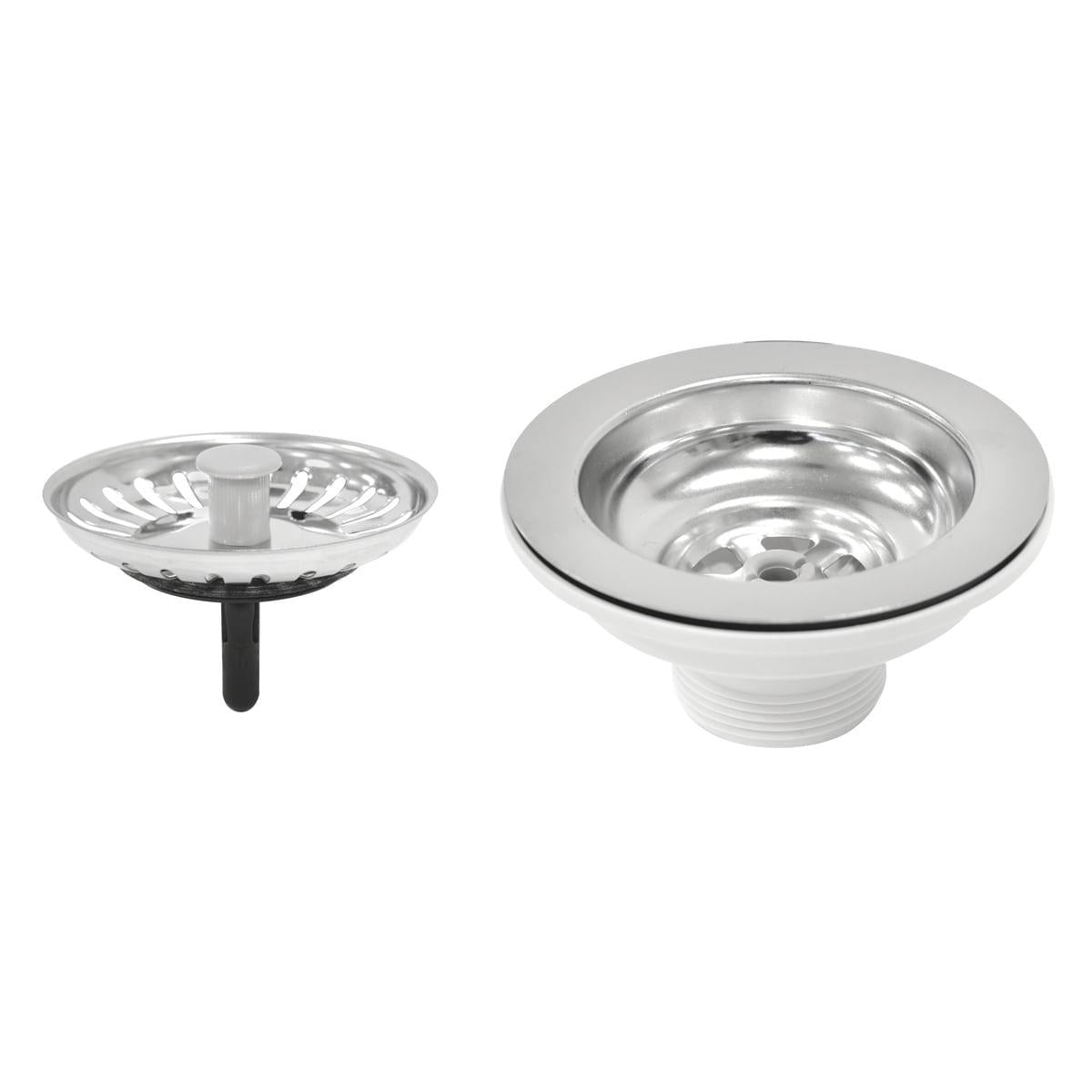 Cuba n.2 Tramontina 56 x 34 x 14 cm Lavínia 56 BL Perfecta em Aço Inox 304 Polido Com Válvula 94054402