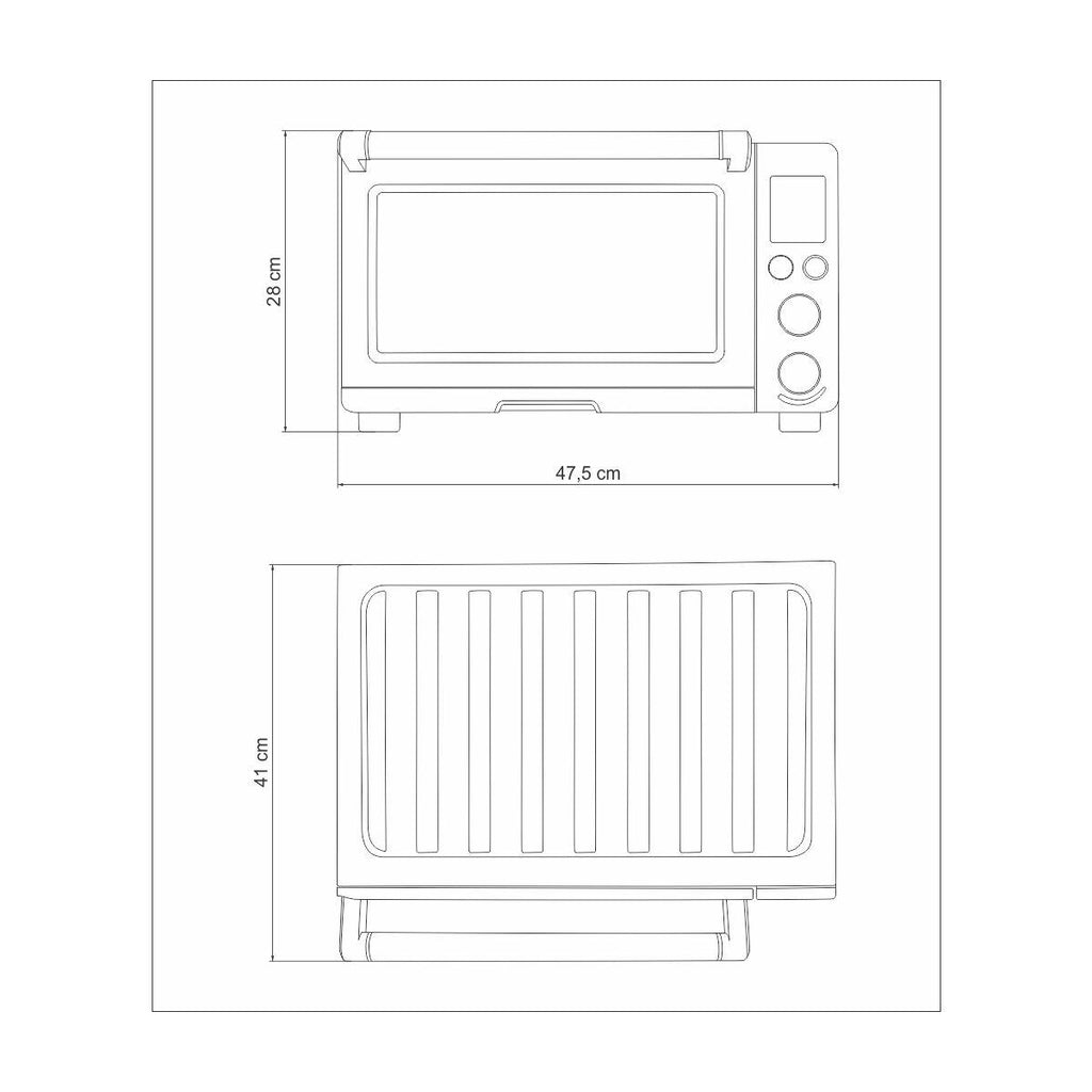 Forno Elétrico Tramontina by Breville Smart em Aço Inox 9 Funções 22 L 127 V