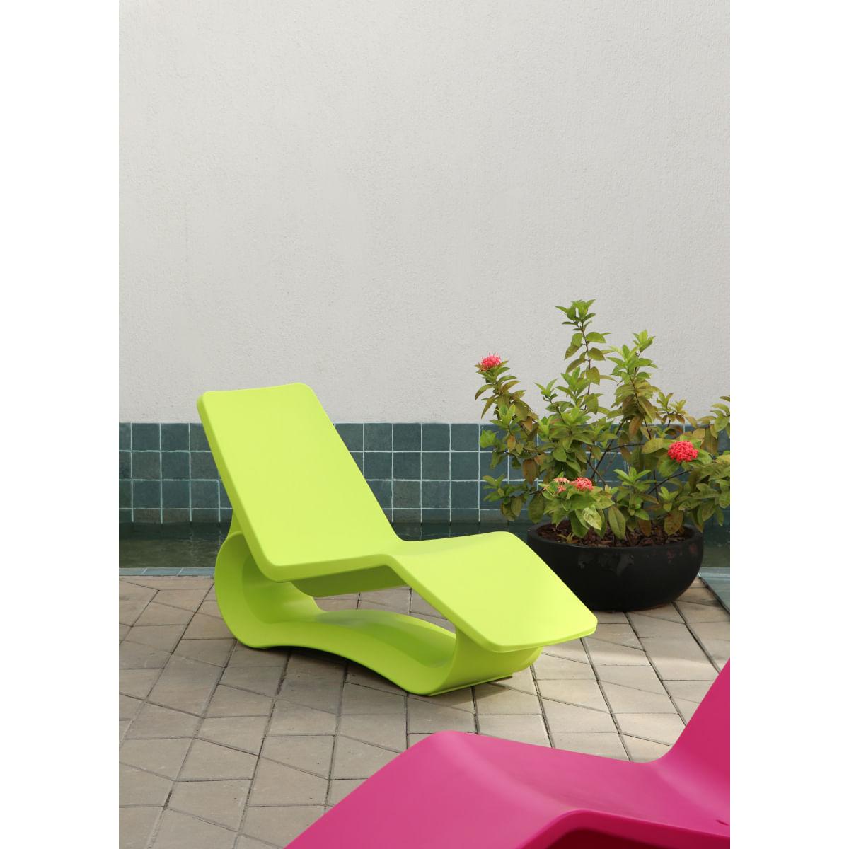Espreguiçadeira Chaise Tramontina Octo em Polietileno Verde Lima