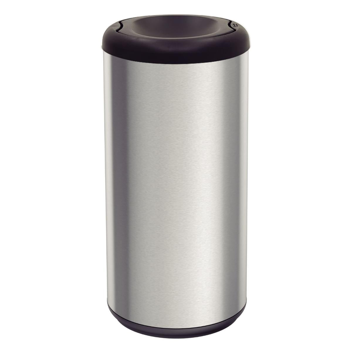 Lixeira Inox Tramontina Piemonte 40L Acetinado Preta Outlet