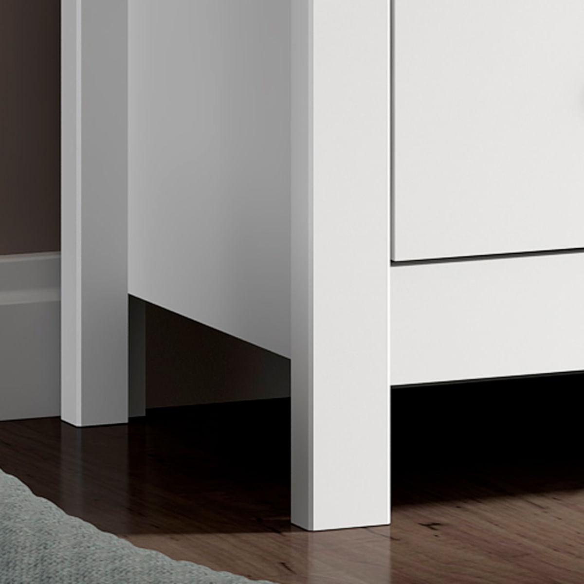Cômoda 3 Gavetas Branca 76x40x73 cm Ditália