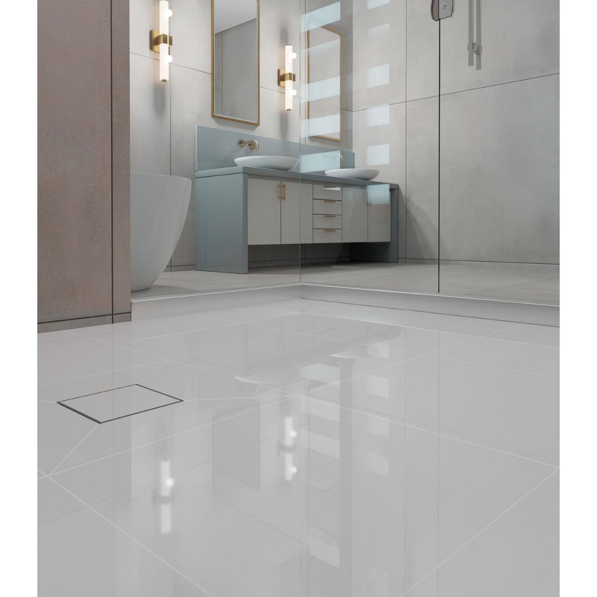 Ralo Neo Hidden Tramontina em PVC 15 x 15 cm
