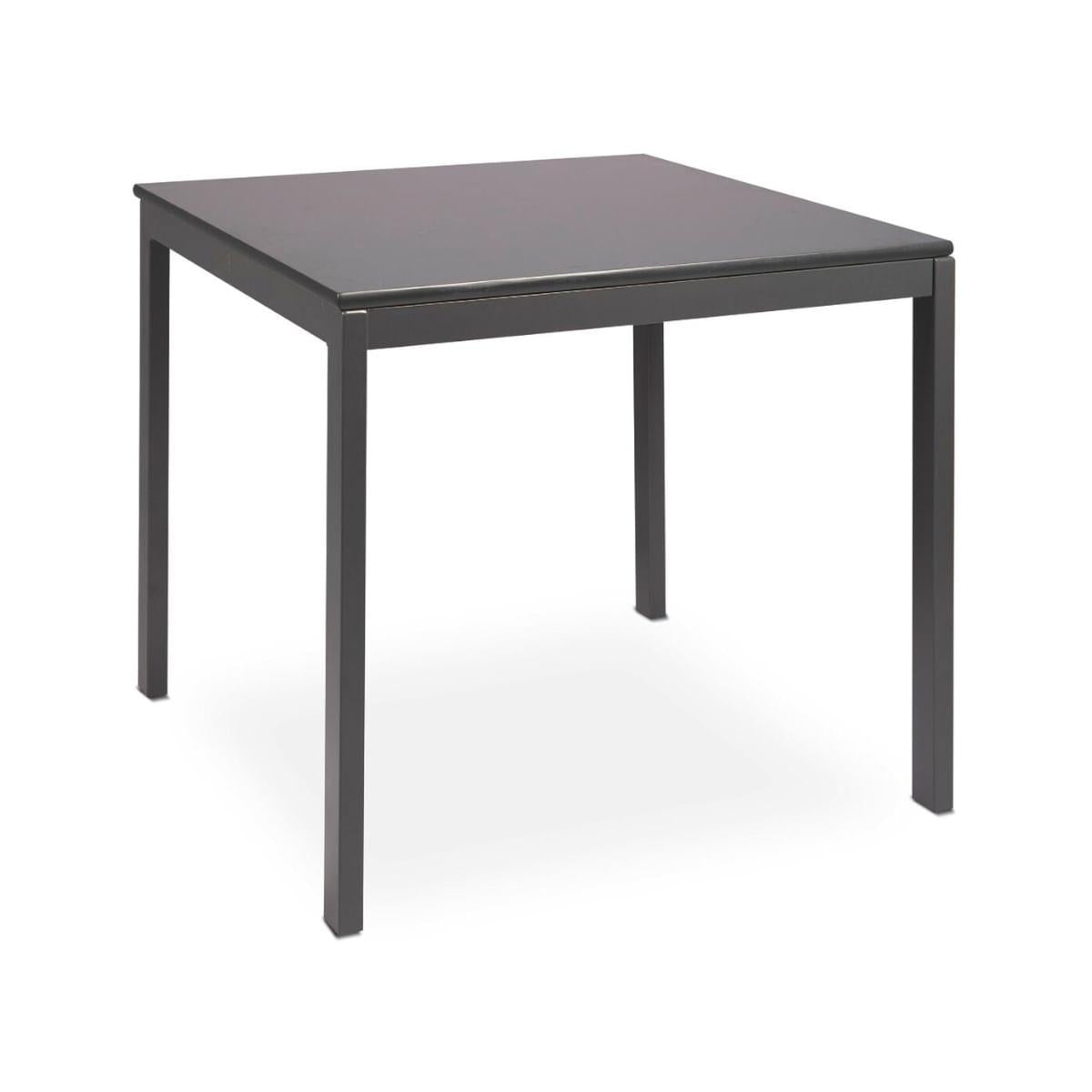 Mesa Quadrada Tramontina Barcelona em Multilaminado Grafite com Pernas em Aço 70 x 75 cm