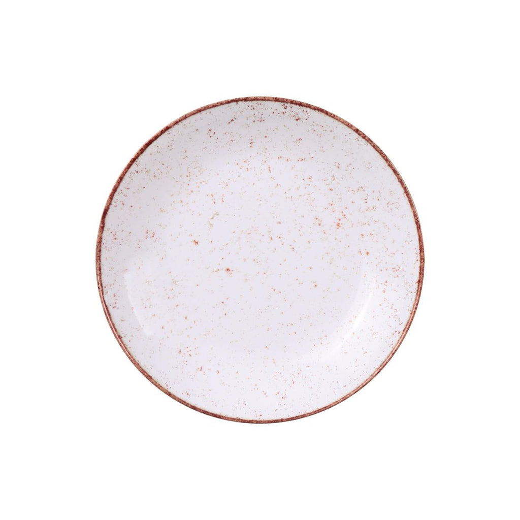 Prato Fundo Tramontina Rústico Marrom em Porcelana Decorada 22 cm