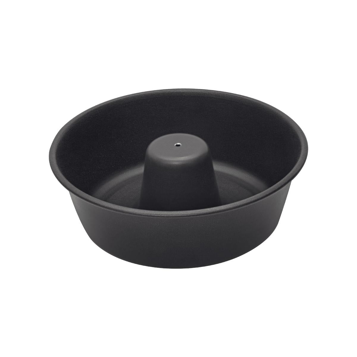 Forma para Bolo e Pudim Tramontina Alumínio Antiaderente Starflon Preto 24 cm 2,6 L