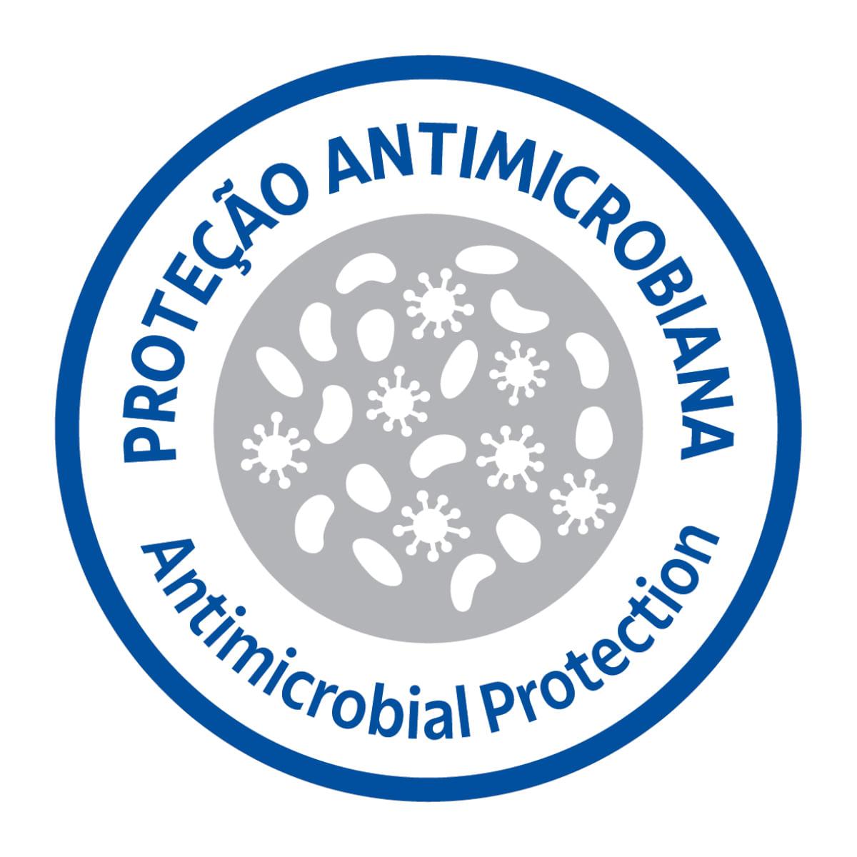 Cadeira Tramontina Serena com Braços Azul Navy Empilhável em Polipropileno com Proteção Antimicrobiana
