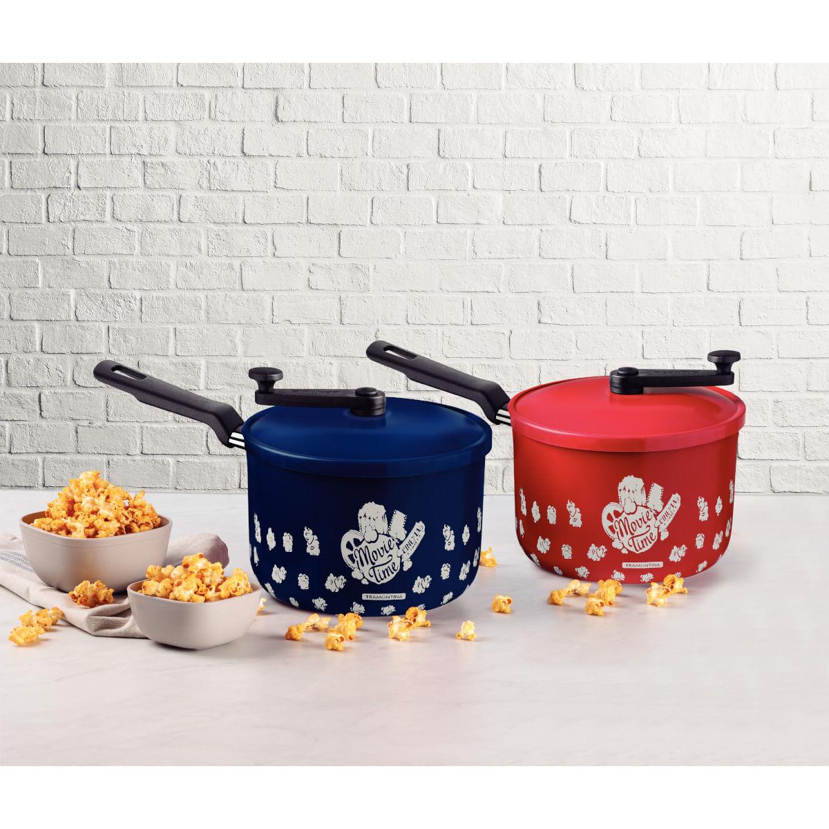 Pipoqueira Tramontina Loreto em Alumínio Starflon Max Azul 20 cm 3,5 L