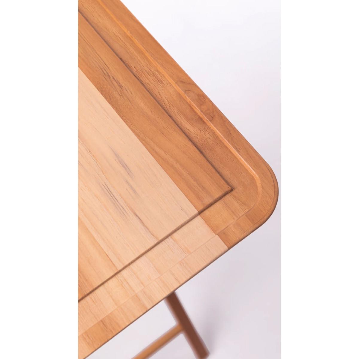 Bancada de Madeira Teca para Churrasco Tramontina 58x38x84 cm Natural