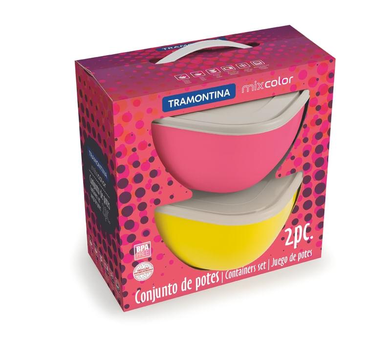 Conjunto de potes 2 peças Mix Color Tramontina 25099949