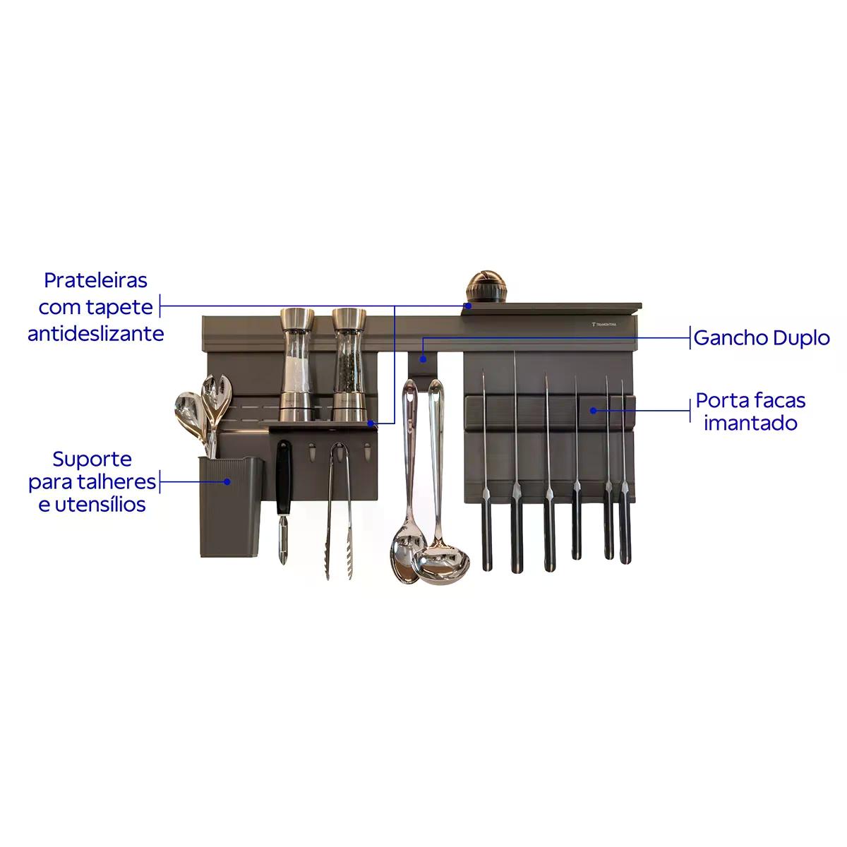 Kit Organizador de Parede Premium Tramontina com Porta-Facas