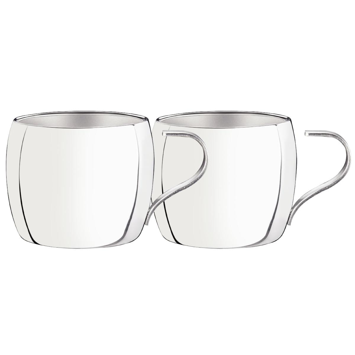 Conjunto de Xícaras Inox Tramontina Chá e Capuccino 2 Peças