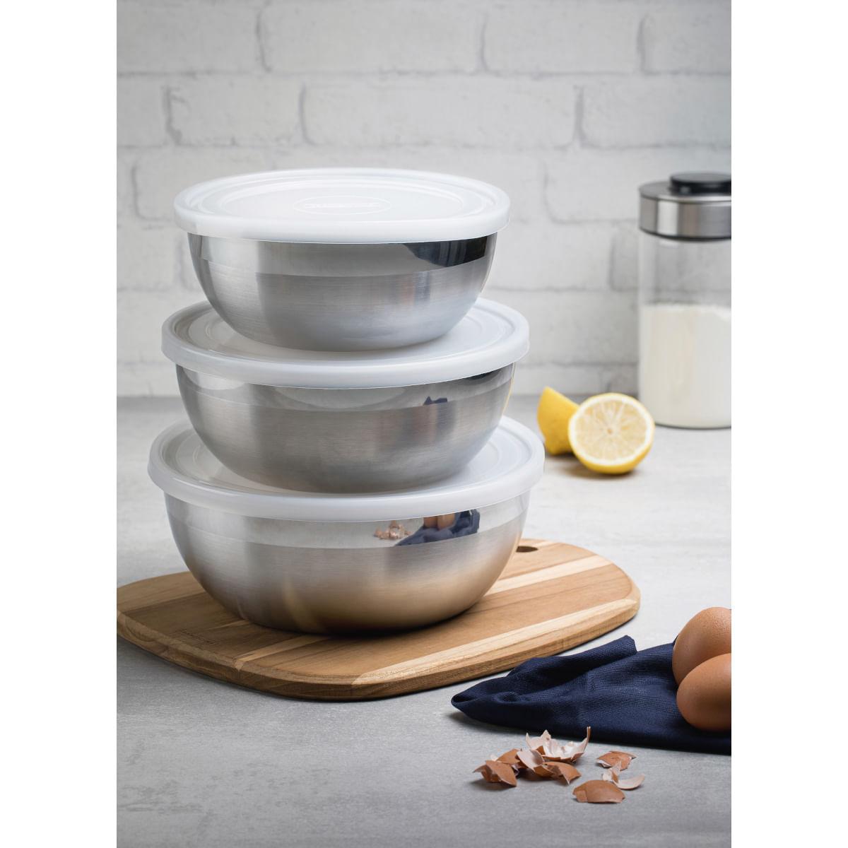 Pote Tramontina Freezinox Aço Inox Tampa Plástica 25 cm 4,2 L