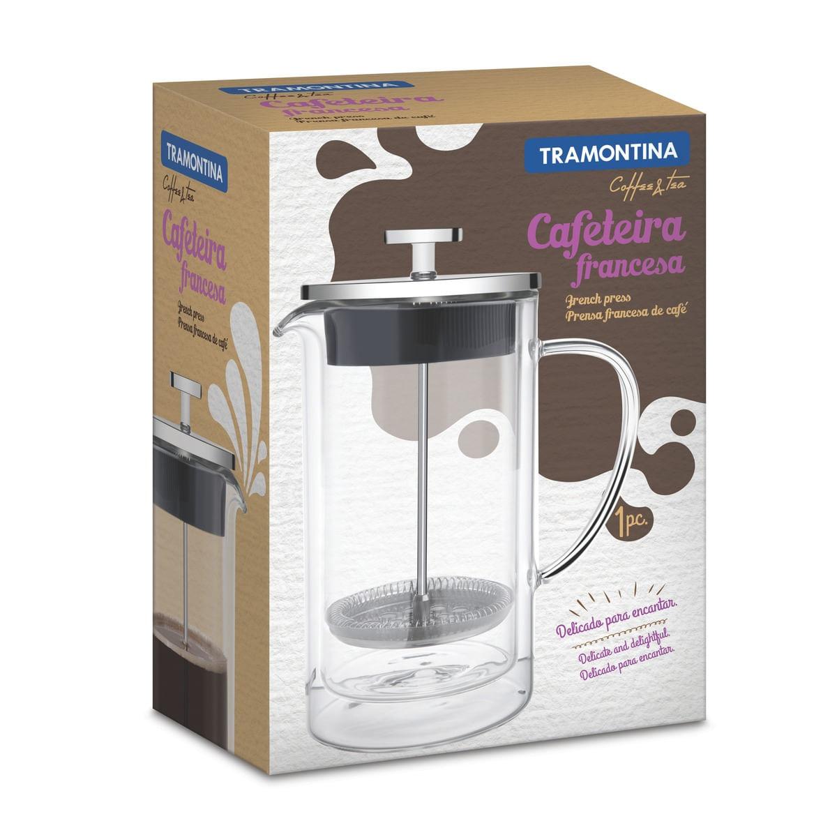 Cafeteira Francesa em Vidro Duplo 0,95 Litros Tramontina 61766110