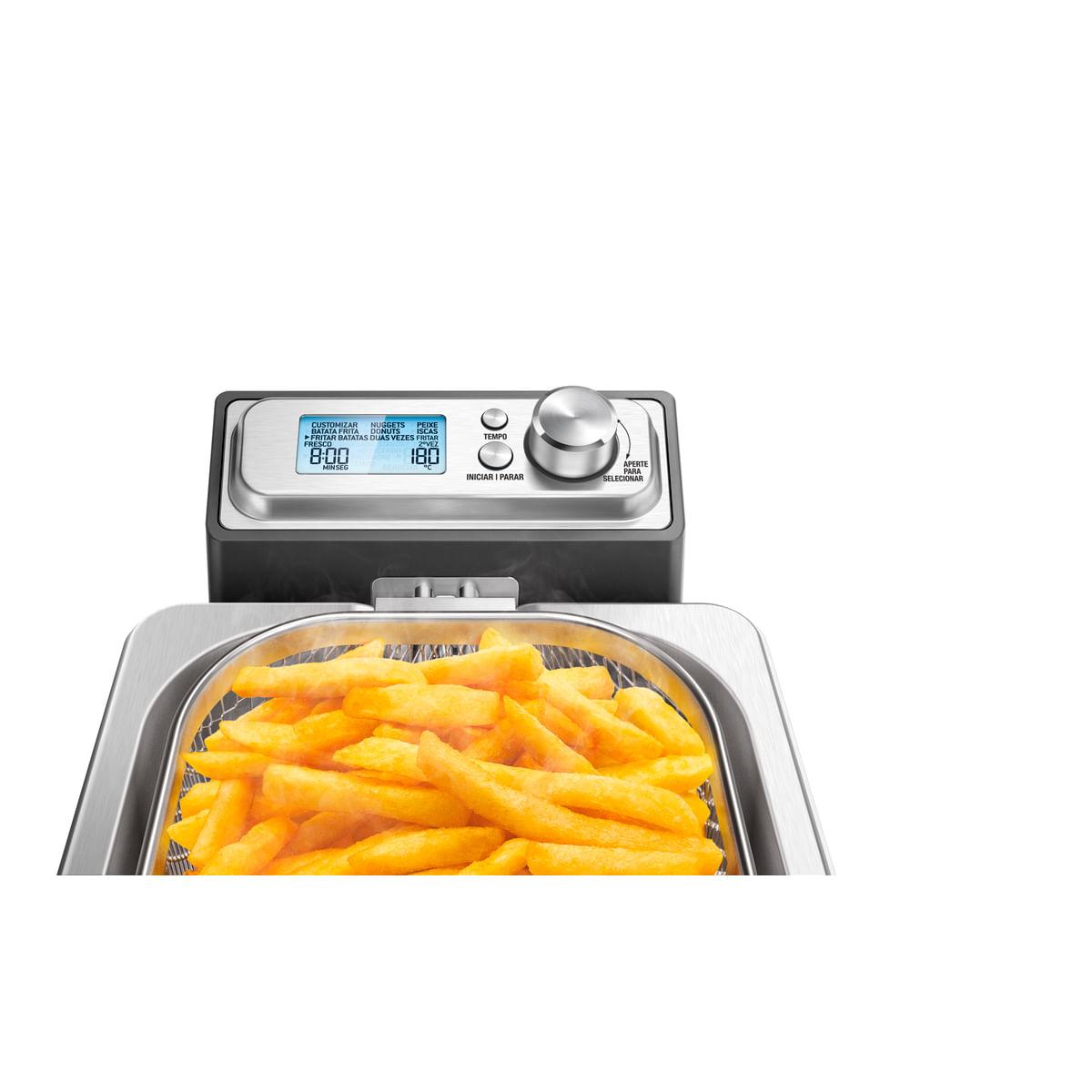 Fritadeira Elétrica Tramontina by Breville Smart em Aço Inox 7 Funções 4 L 127 V