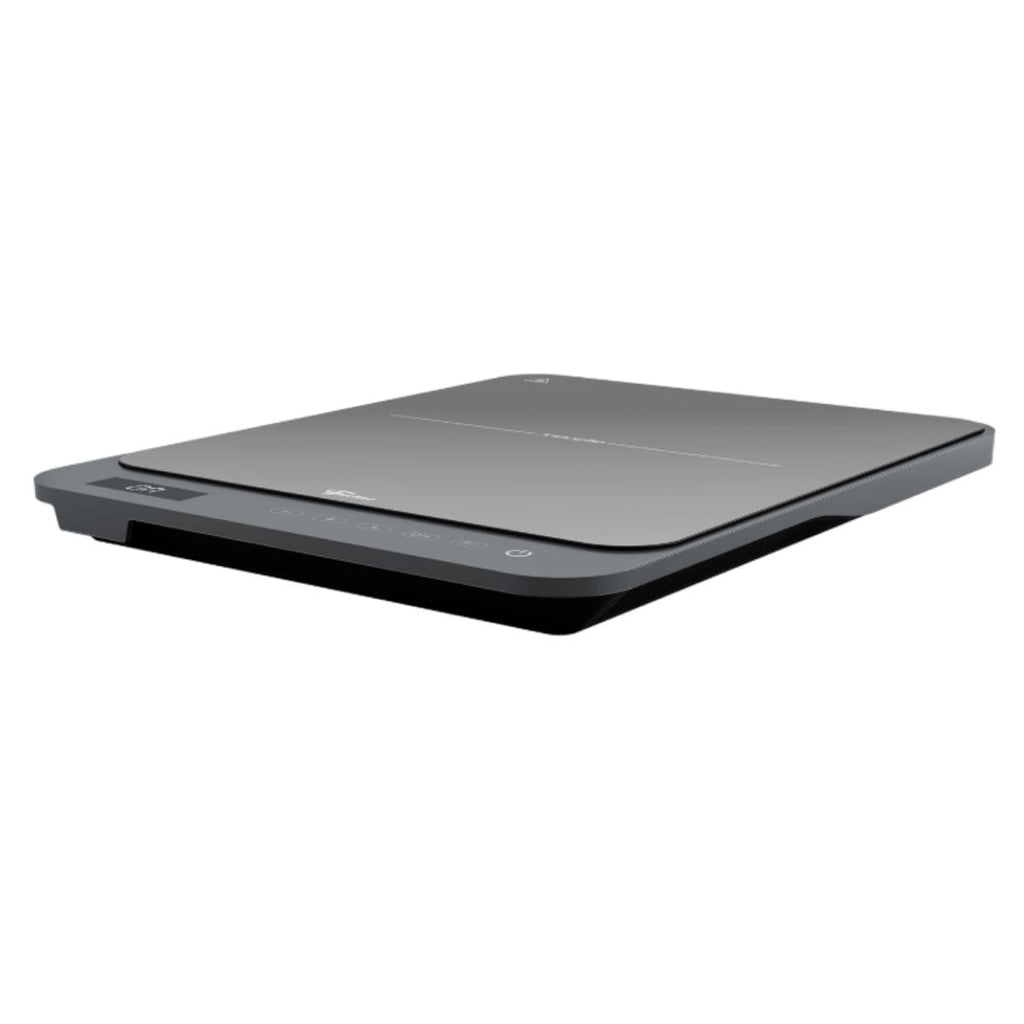 Cooktop de Indução Portátil Fischer 1 Boca Bivolt Touch Screen Cinza Eiger