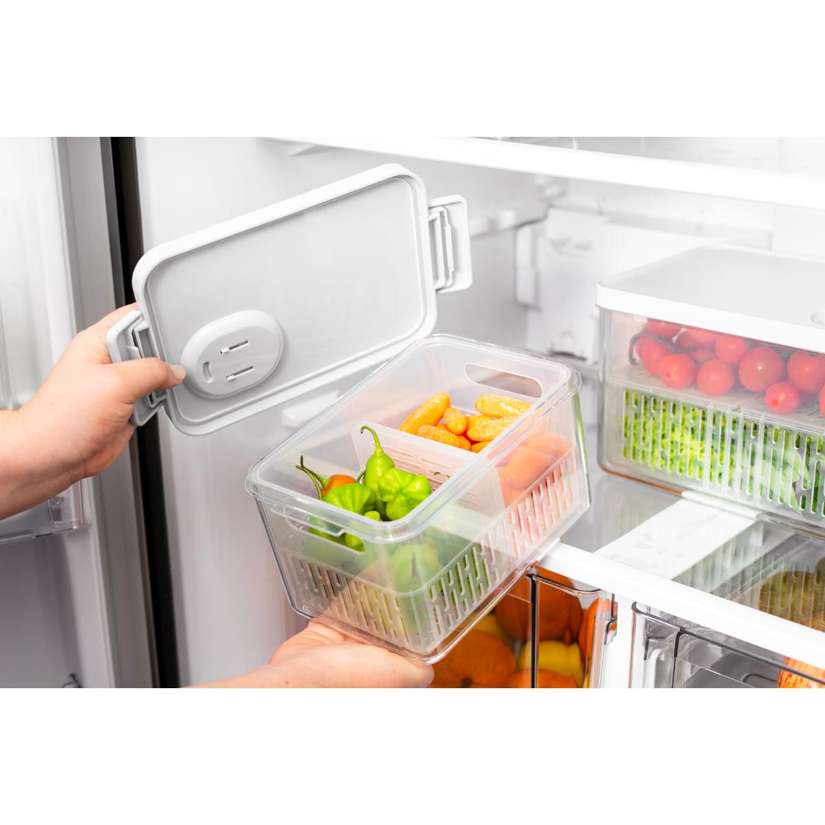 Pote Organizador de Geladeira Tramontina Organizzare com Controle de Umidade 2,8 L