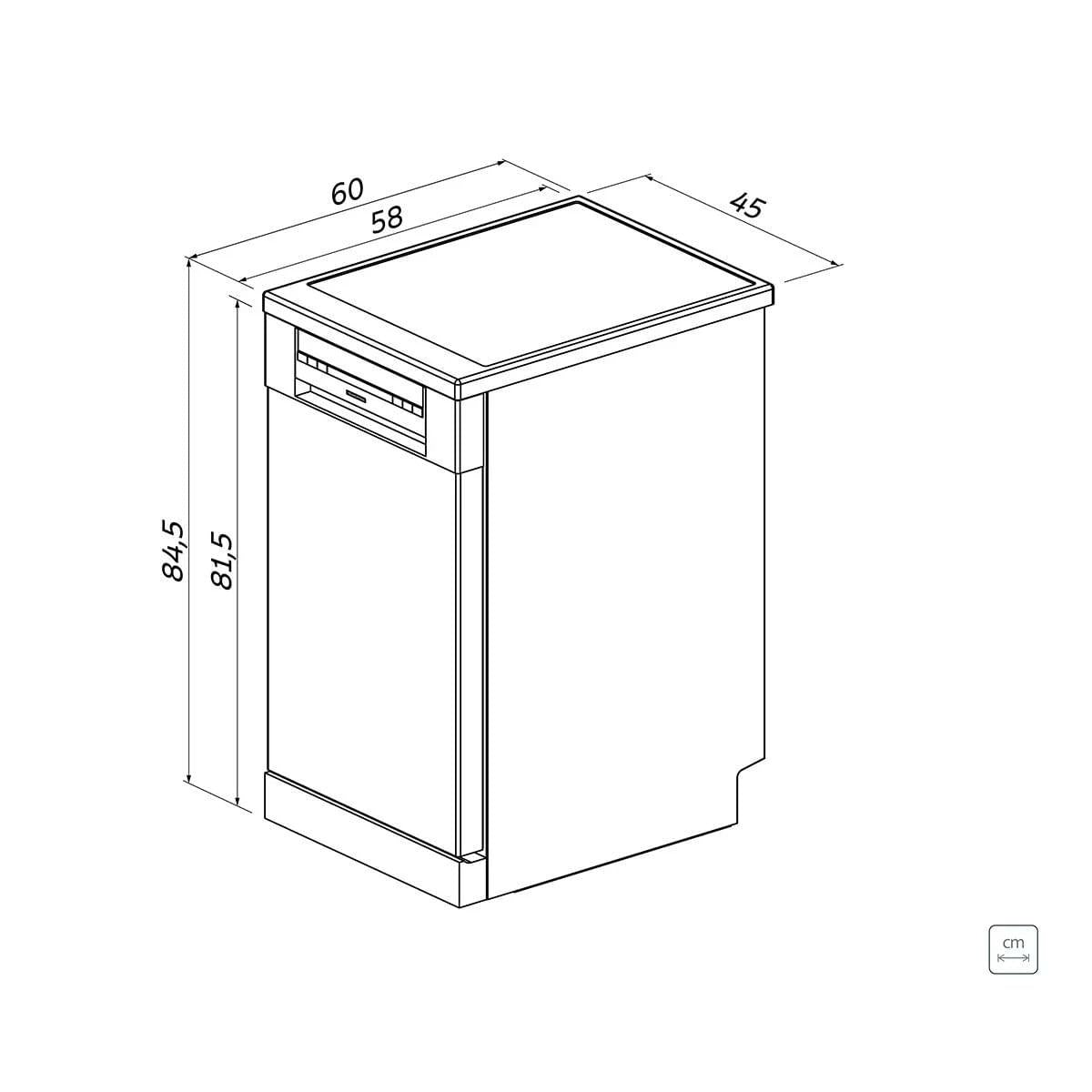 Lava-Louças Tramontina Inox 9 Serviços SB09X 45 com 6 Programas e 4 Funções 220 V